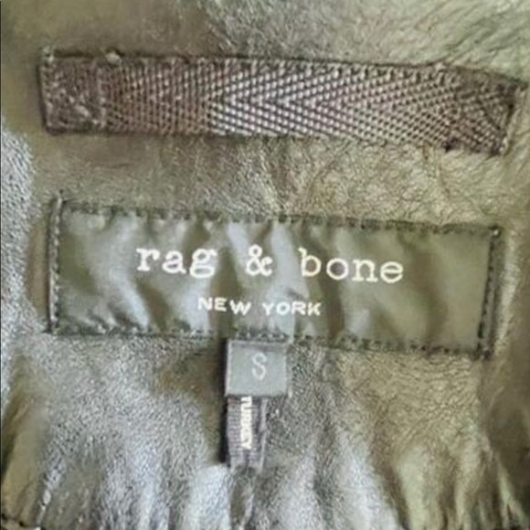 Rag and Bone Black Leather Jacket Duke Small Moto Racer New - Picture 10 of 10